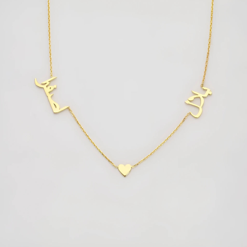 Stainless steel necklace in gold, rose gold, or silver with 37, 45, 50, or 55 cm chain length