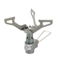 Portable propane gas camping stove with one-piece furnace structure