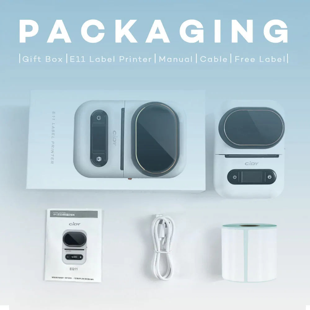 Handheld wireless Bluetooth portable printer for thermal printing in compact size