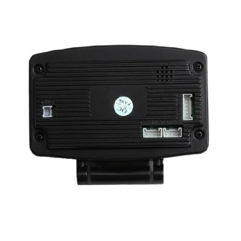 X1 automotive multi-function OBD instrument with LED display and metal casing.