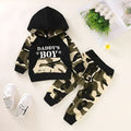 Green cotton boy's clothing set for children aged 1-3 years sizes 70-110cm