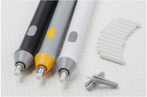 Electric eraser plastic geometric black 166mm 15mm 66g