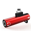 3.5mm to lightning headphone adapter for iPhone in multiple colour options