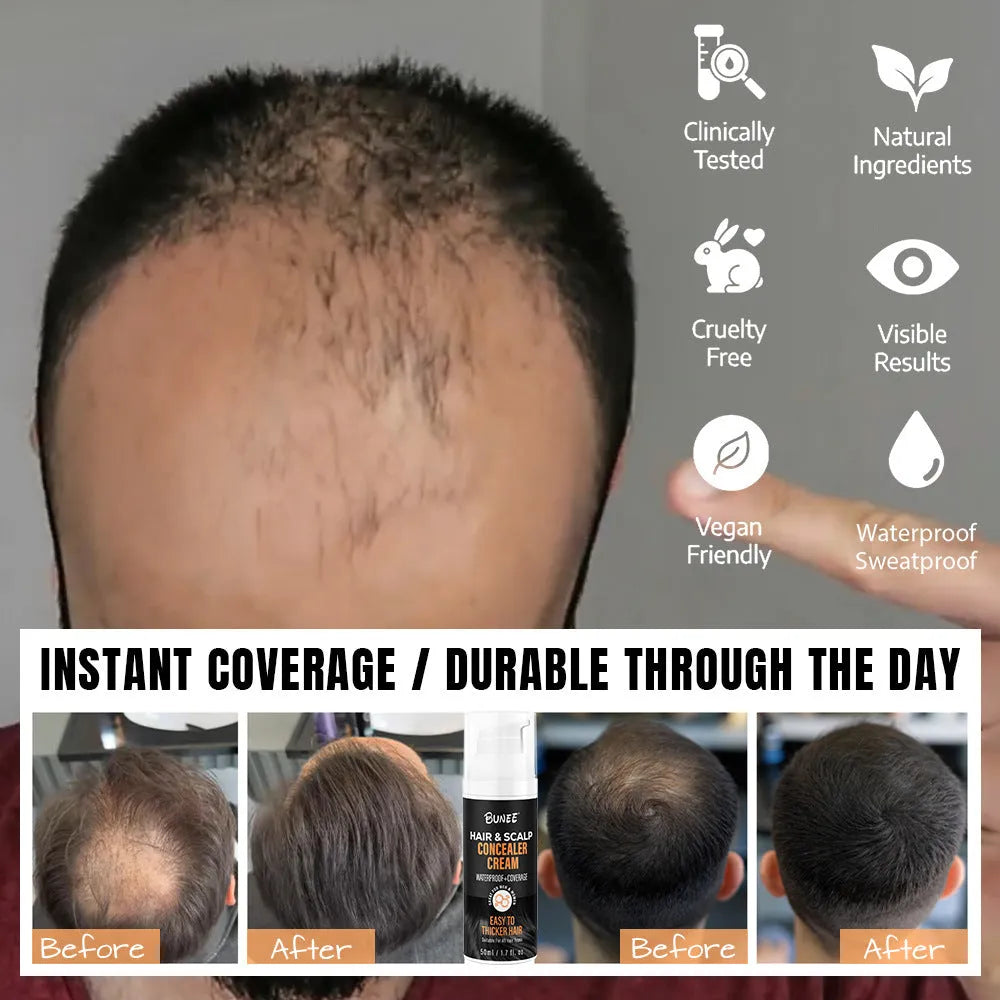 30 ml scalp concealer pomade with brush applicator for hair thinning coverage