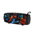Portable Bluetooth speaker in six colour options including camouflage and graffiti designs.