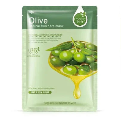Aloe vera sheet mask 30g for moisturising and pore care white packaging