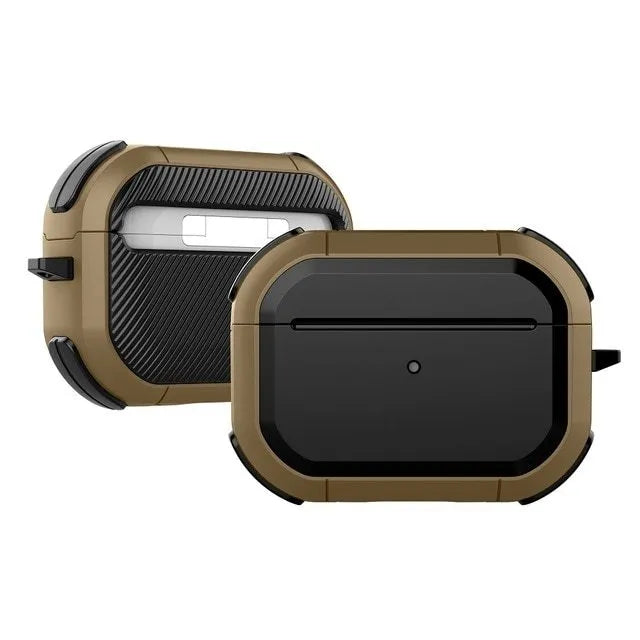 AirPods protective shell in multiple colours showing TPU and PC construction for AirPods 1, 2 and Pro models