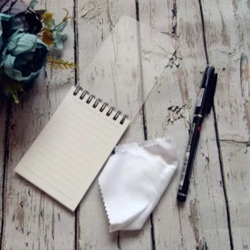 Spiral bound black business notepad with pen on 105x75mm environmentally friendly paper