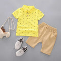 Anchor print children's cotton pullover and shorts set in multiple colours