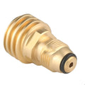 Gold brass gas adapter with taper external thread for 7mm gas charging connections