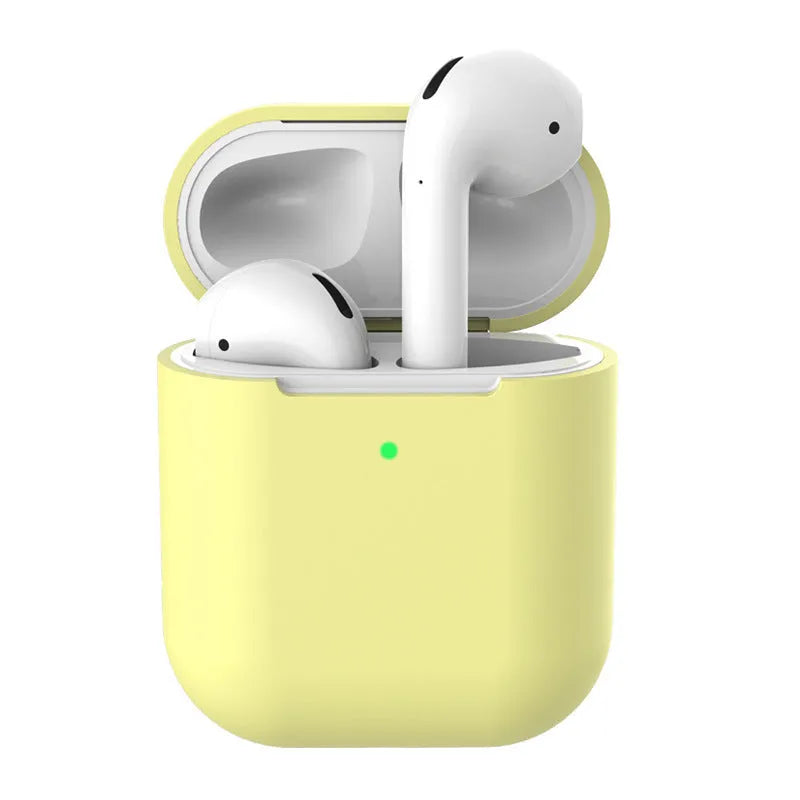 AirPods 2 silicone clamshell case cover in multiple colours for Apple wireless earphones