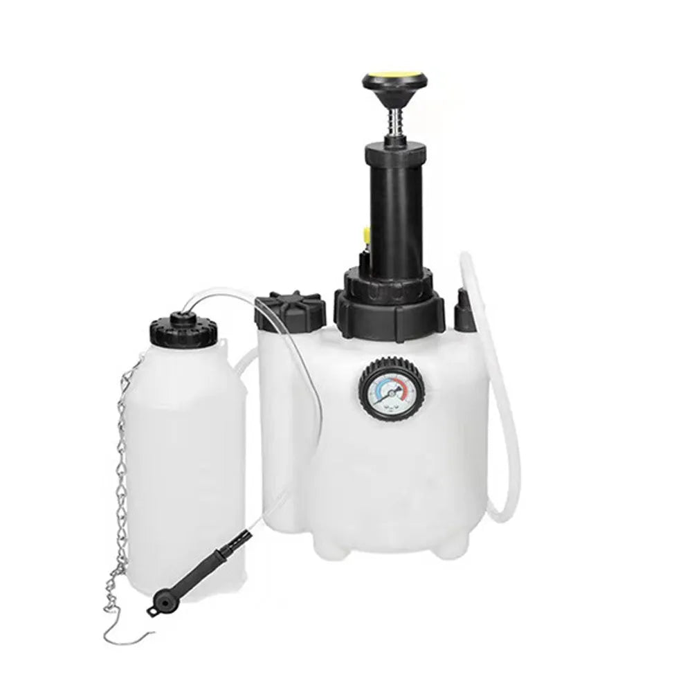 White 3L brake fluid tank replacement tool with copper and iron components