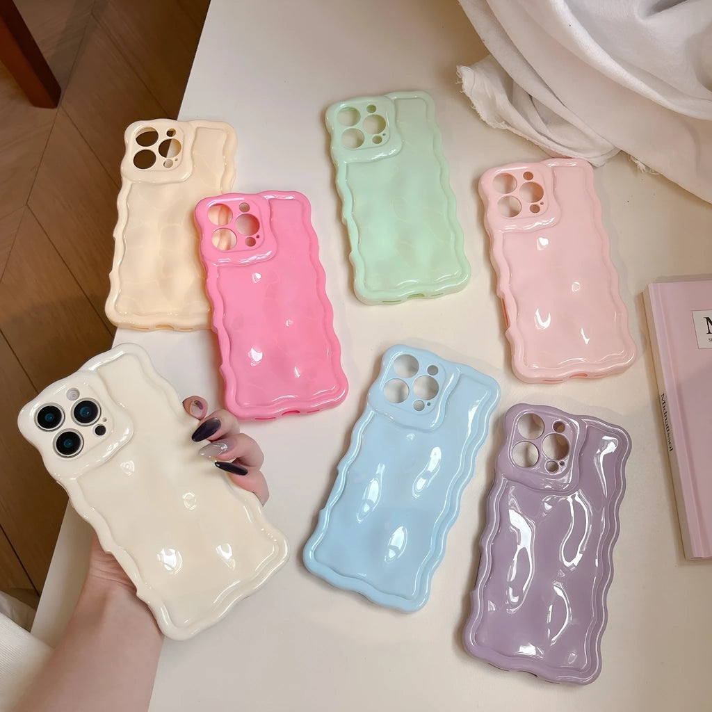 Solid colour soft TPU phone case for iPhone 11 to 17 Pro Max, anti-drop and anti-fingerprint, all-inclusive design.