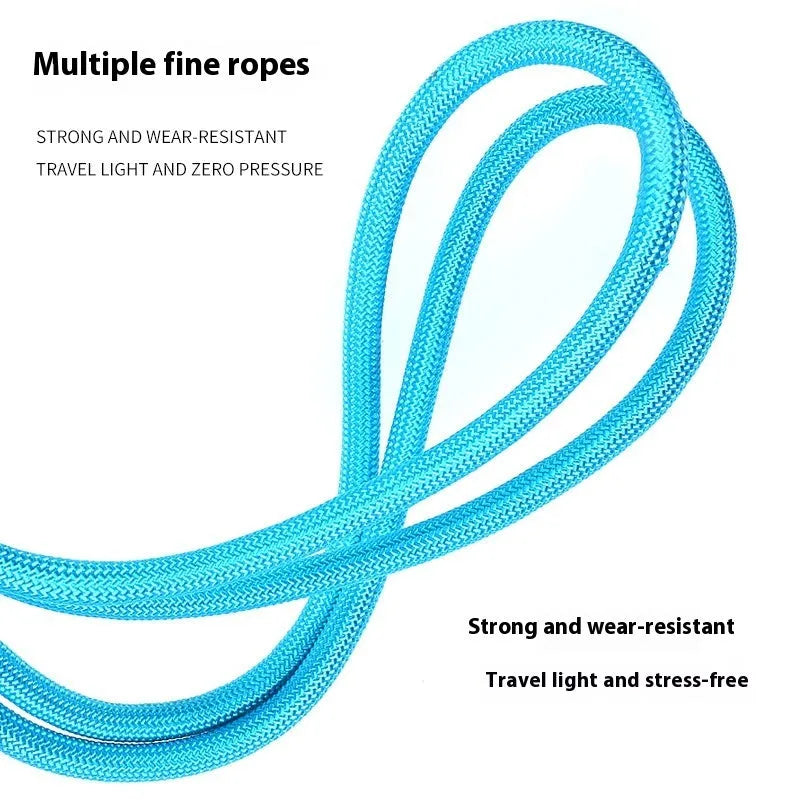 Non-slip nylon pet hand holding rope lead strap in mint green, grape purple, sea salt blue, pink, cherry red and lemon yellow