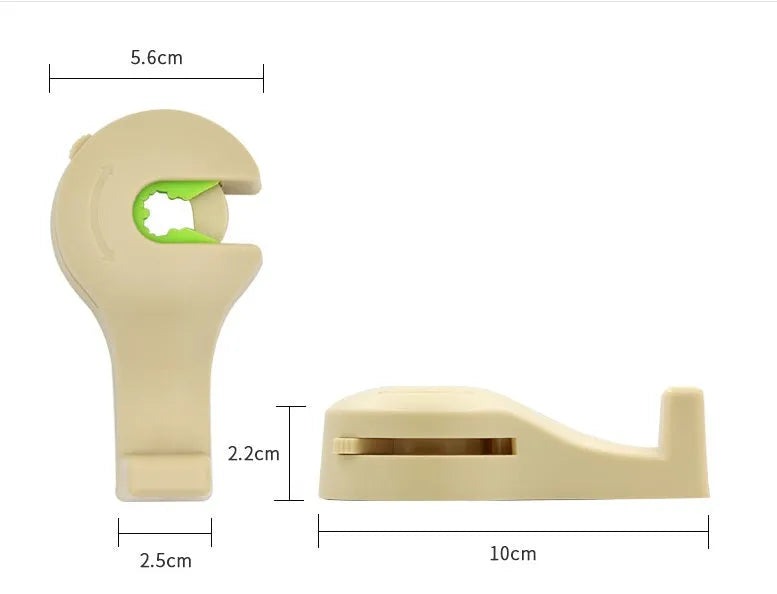 Creative car seat hook in black, made of ABS and silicone, holding a bag with 10KG capacity, pack of 2
