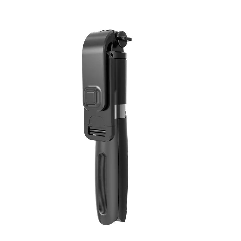 Bluetooth wireless remote control selfie stick tripod with iPhone, 190mm closed, 1000mm extended, black