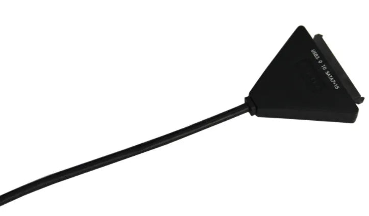Black USB 3.0 to SATA 7+15 pin external hard drive adapter cable for 2.5 inch and 3.5 inch drives