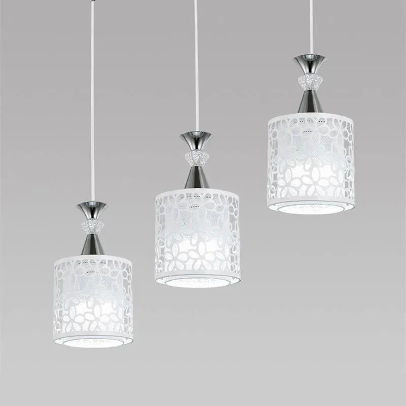 Single head fishline pendant restaurant droplight with aluminium alloy lampshade and adjustable height
