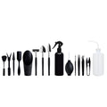 Succulent and bonsai gardening tool set with 15 pieces including tools and a 75cm square cushion.
