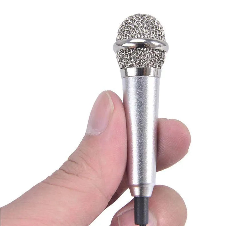 T3 wired condenser microphone with 3.5mm connector for mobile phone karaoke in choice of colours