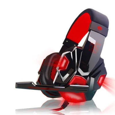 PC780 desktop gaming headset with microphone in black and blue colours