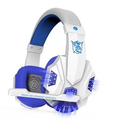 PC780 desktop gaming headset with microphone in black and blue colours