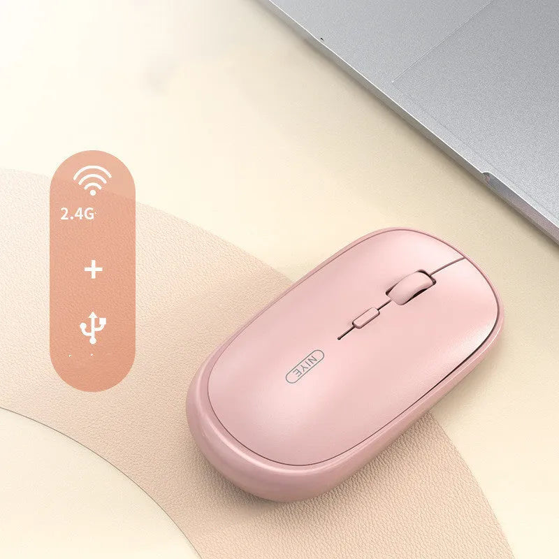M900 rechargeable wireless mouse in black with USB receiver, 2.4GHz 1000dpi for laptop