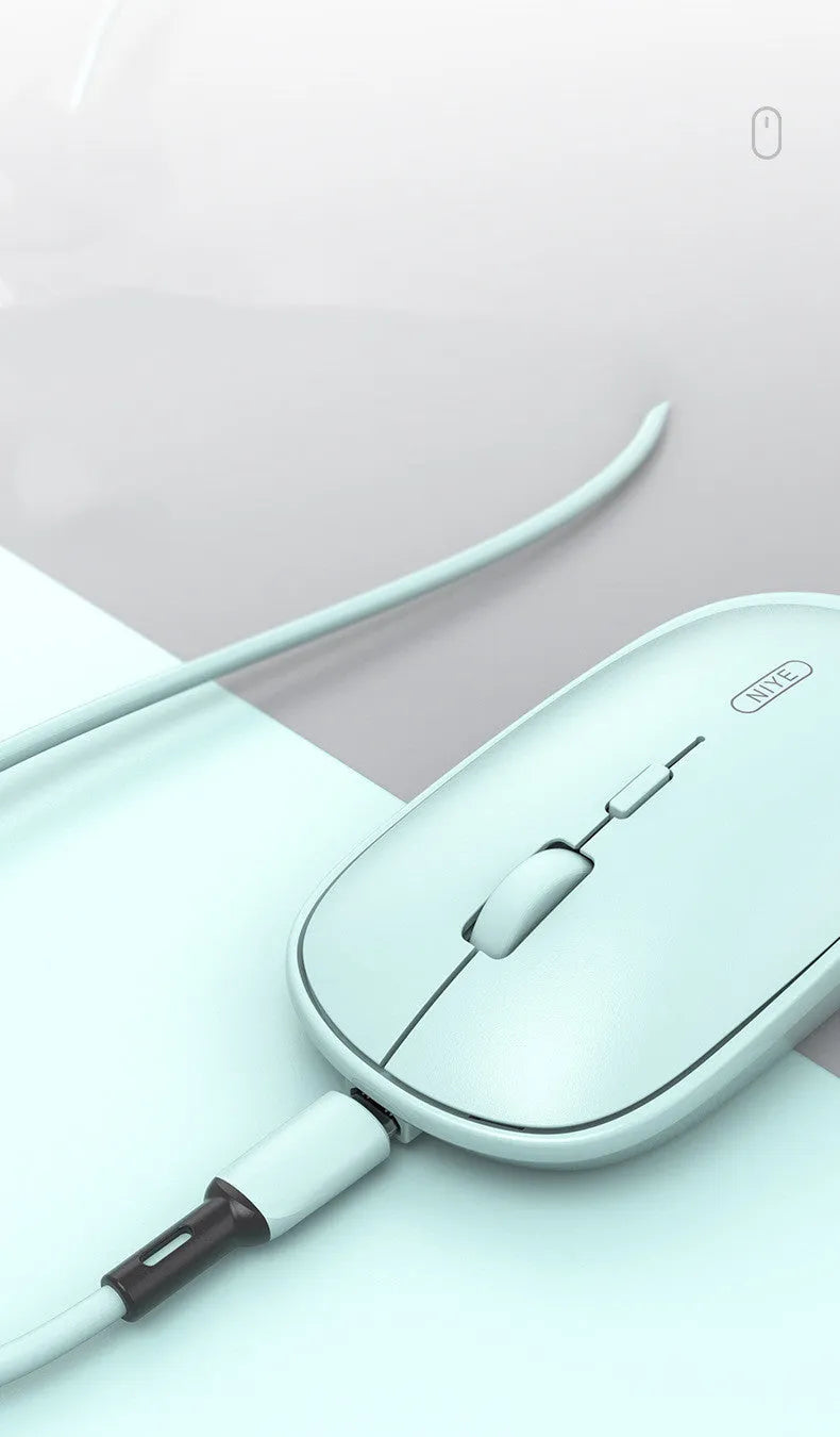 M900 rechargeable wireless mouse in black with USB receiver, 2.4GHz 1000dpi for laptop