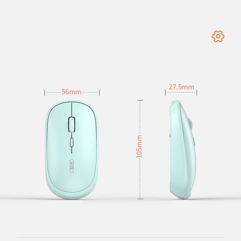 M900 rechargeable wireless mouse in black with USB receiver, 2.4GHz 1000dpi for laptop