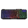 Luminous 4D gaming keyboard and mouse set with wired USB backlit design and 2400dpi optical mouse