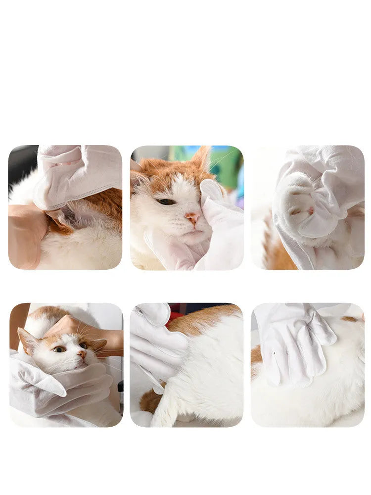 Pet deodorant cleaning wipes pack of 4 with sugarcane extract and rosemary leaf oil
