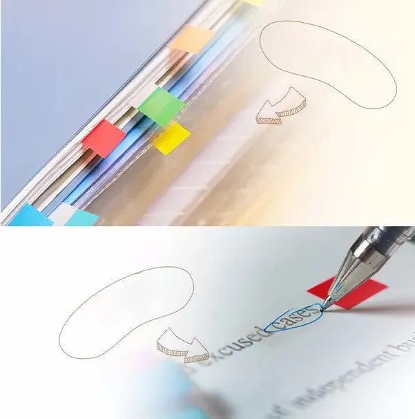 Removable plastic indicator labels in mixed colours for equipment marking