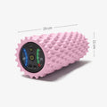 USB electric massage yoga massager in space grey with stovepipe column design and vibration buttons