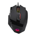 LOLCF Eat Chicken wired gaming mouse in black with eight buttons and USB cord at 12000 DPI