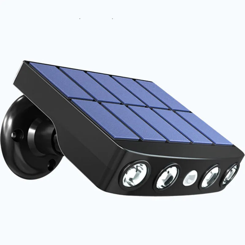 Black outdoor wall light with motion sensor for garden security lighting