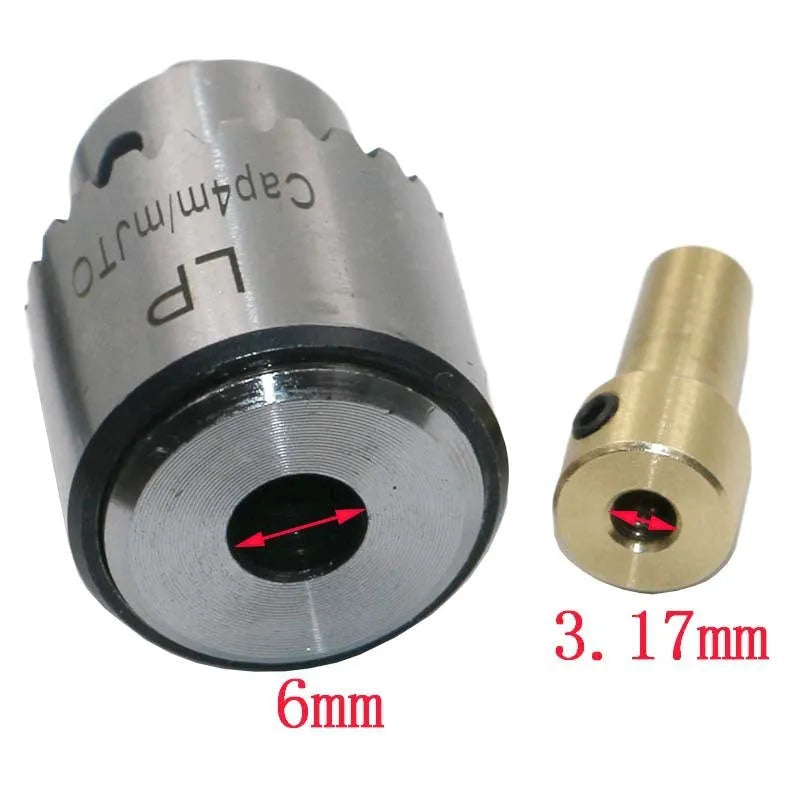 Hard alloy drill chuck set with sleeve chuck and tail hole models for 3.17mm drill bits