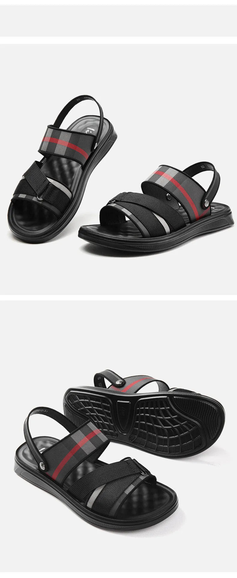 Pair of youth sports sandals with a blue Lycra upper and light polyurethane sole.