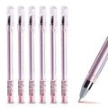 Chenguang cute cartoon syringe-style neutral pen in black, blue, and pink colours.