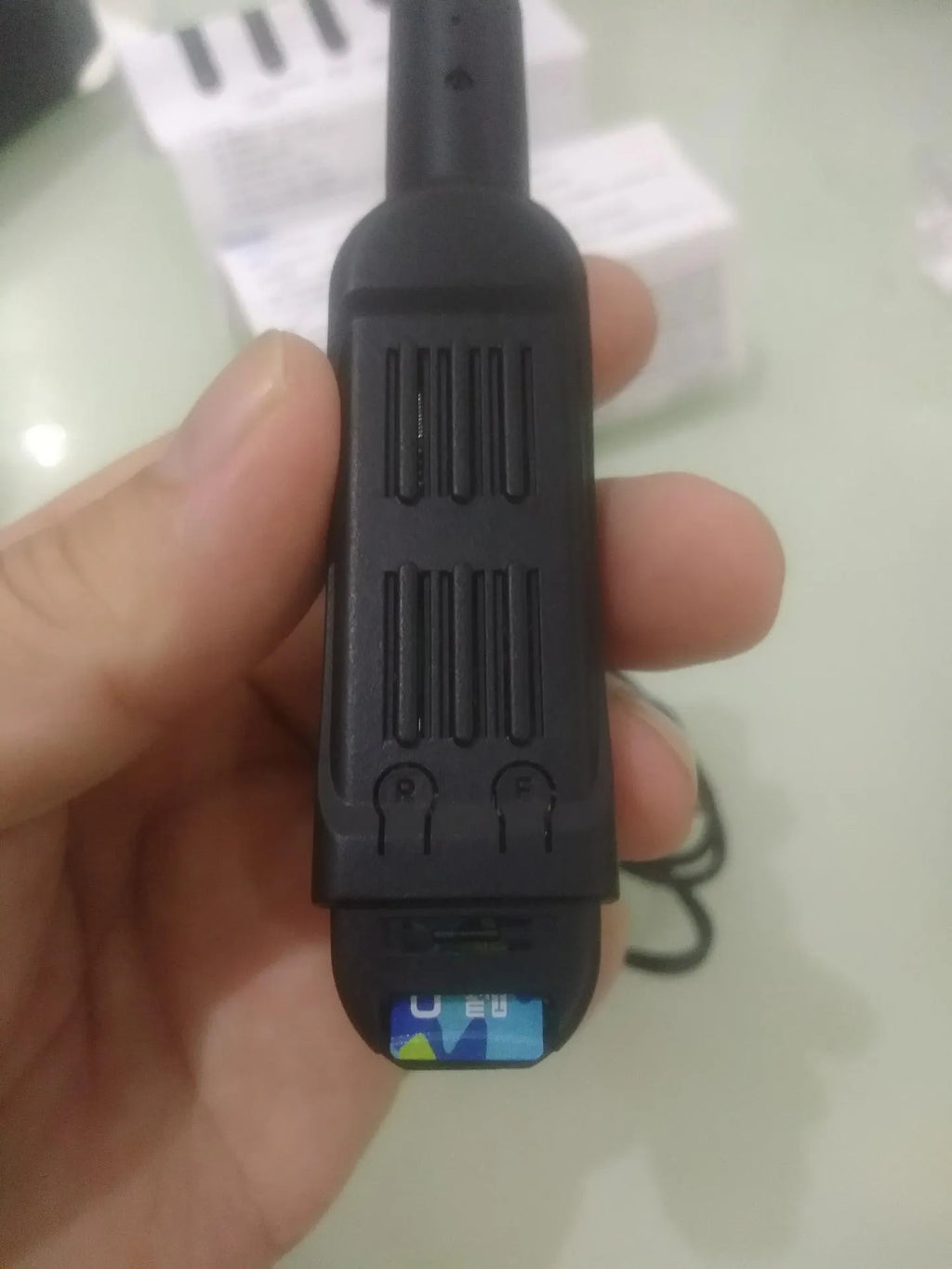 1080P HD hidden spy mini pocket pen camera in black with 8MP lens motion detection and built-in microphone