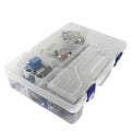 Arduino Uno R3 starter kit with RFID sensor in white plastic storage box
