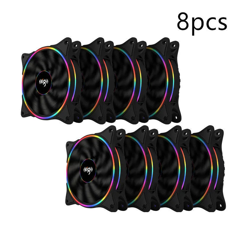Patriot Rainbow V1 black desktop host computer case fan with radiator-type design