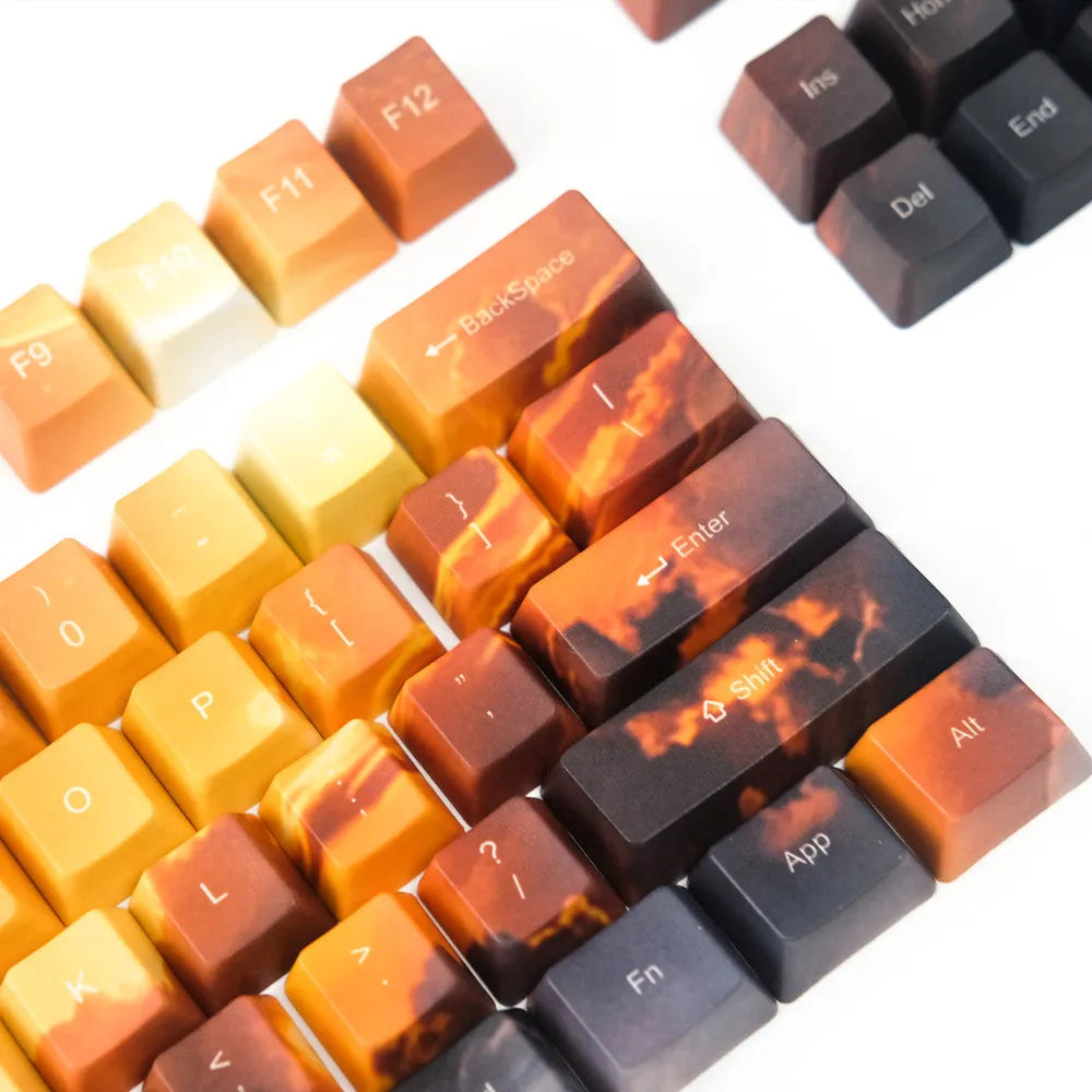 Saturn engraved mechanical keyboard replacement keycaps for G-axis and Cherry axis compatibility