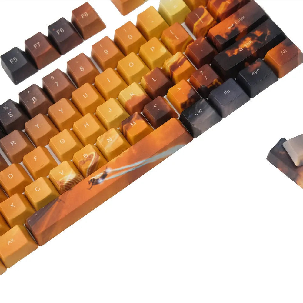 Saturn engraved mechanical keyboard replacement keycaps for G-axis and Cherry axis compatibility