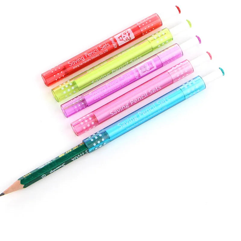 9cm long pencil extender rod with a 0.7mm chuck for holding short pencil stubs.