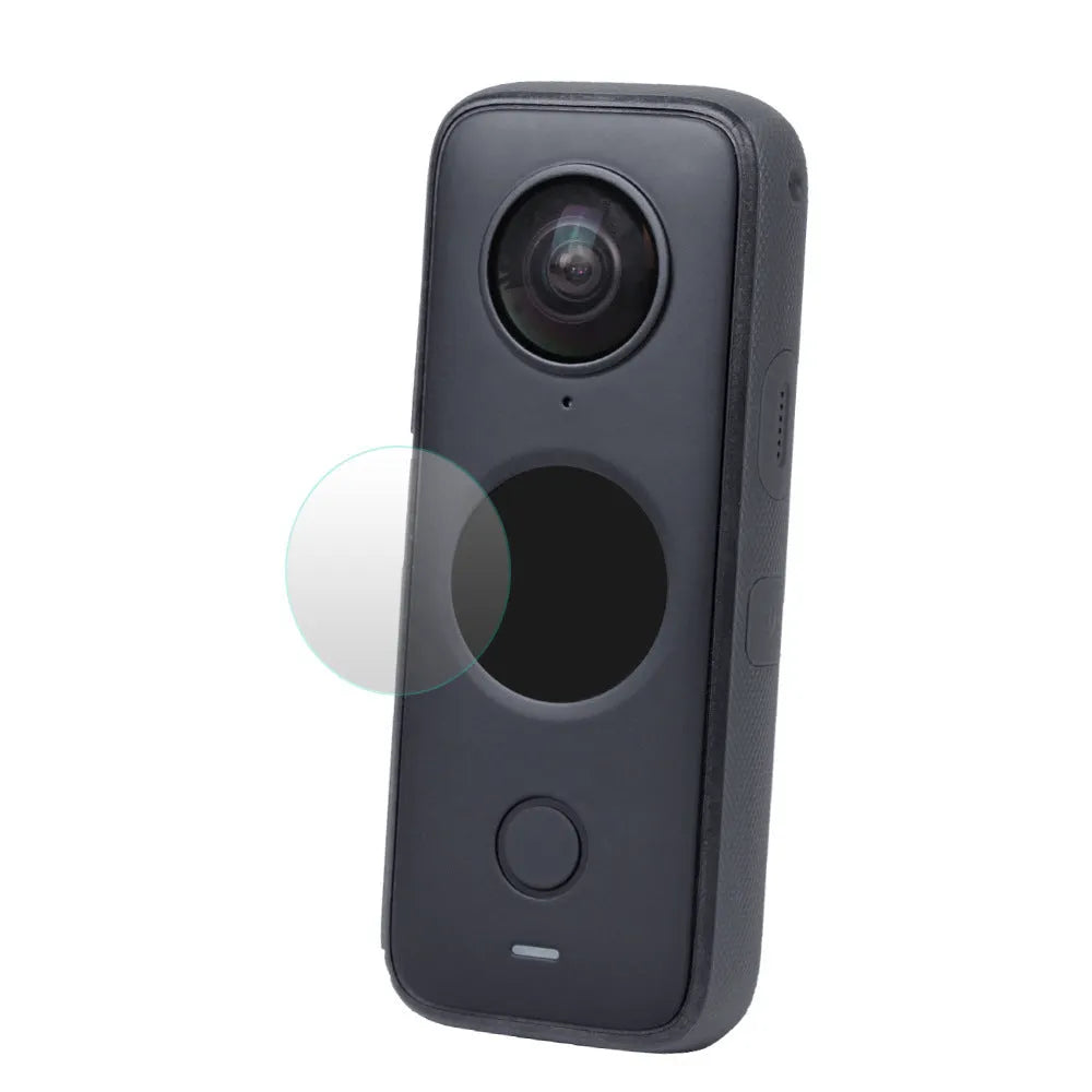 Insta360 ONE X2 black tempered glass screen protector with cleaning bag