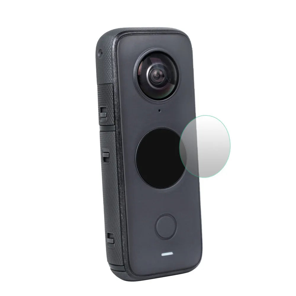 Insta360 ONE X2 black tempered glass screen protector with cleaning bag