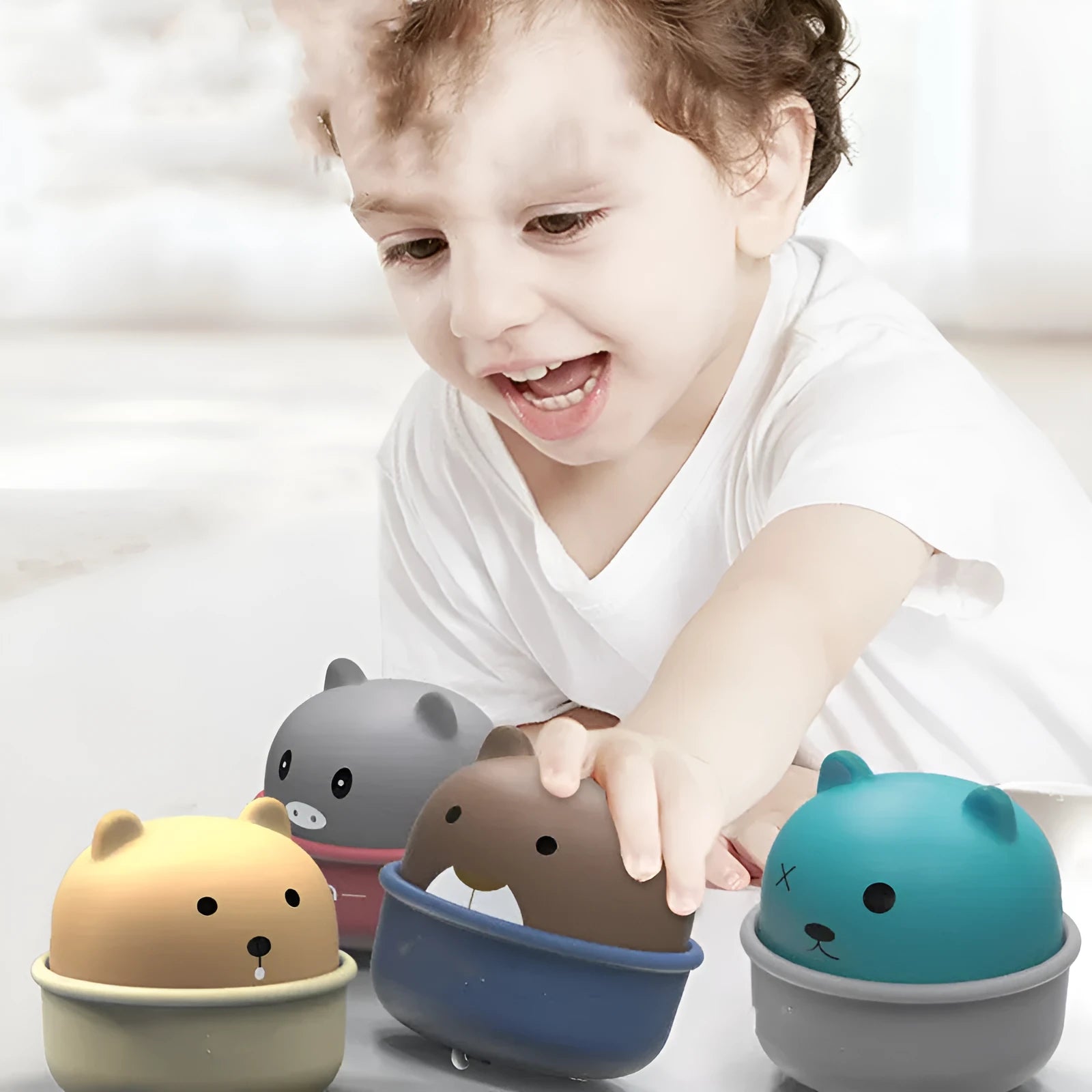 Mini press and go baby toy car made of ABS material, 9cm size, in vivid colours.