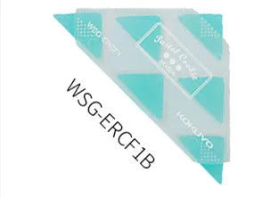 Triangular PVC eraser in multiple colours with pointed corners for detail work