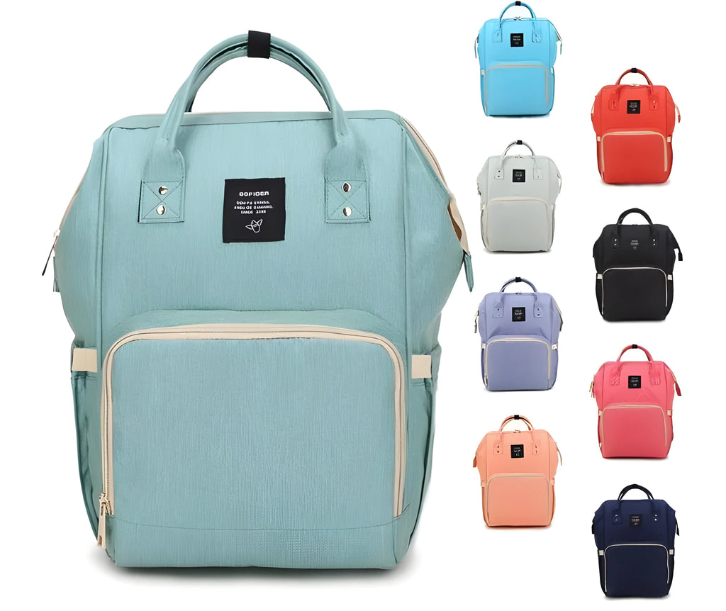 Fashion double shoulders mommy bag backpack in multiple colours, large capacity, waterproof fabric, 43x27x22cm
