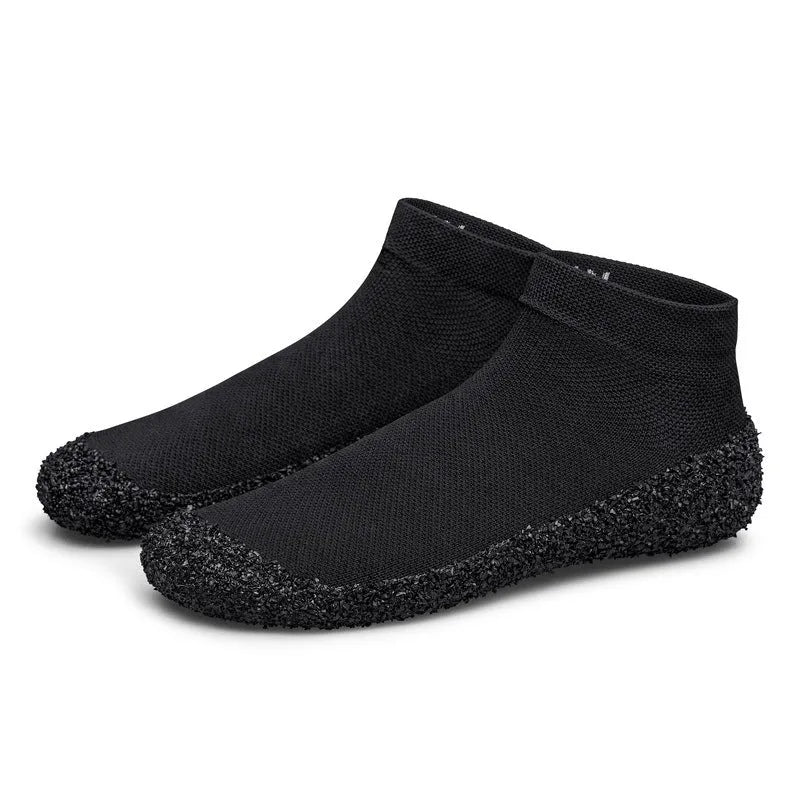 Unisex multifunctional high-top wading shoes in grey with VIBRAM rubber sole and sleeve closure